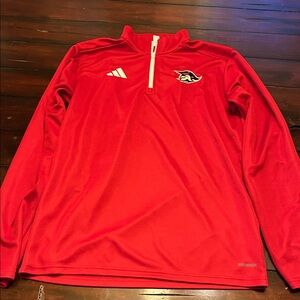 Tri-state Spartans Adidas Red Quarter-Zip Top
